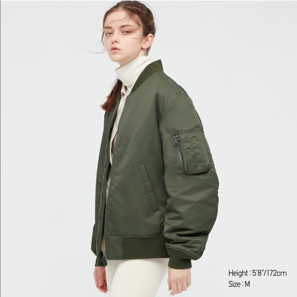 UNIQLO | MA-1 BLOUSON CLASSIC BOMBER ZIP JACKET UNISEX GENDERLESS - Picture 9 of 12